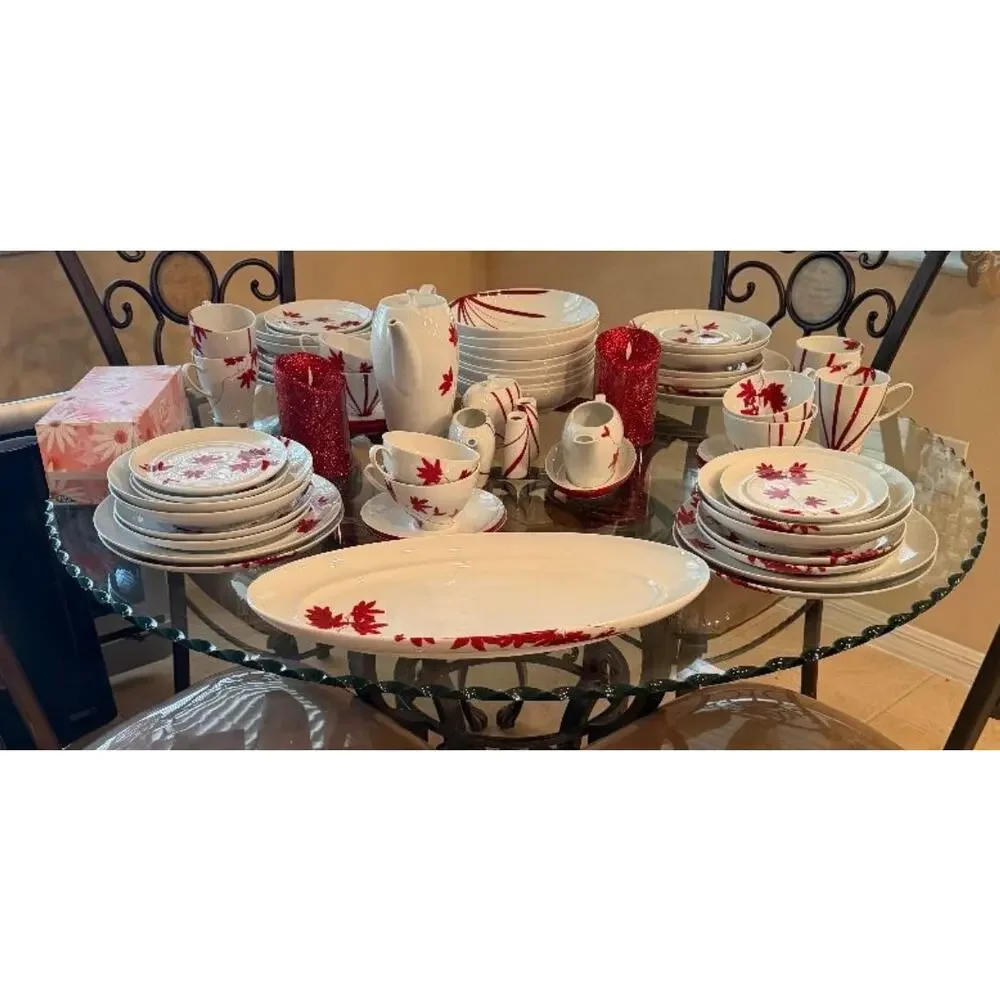 Mikasa PURE RED Porcelain Coffee Pot Server SL 134 - Retired